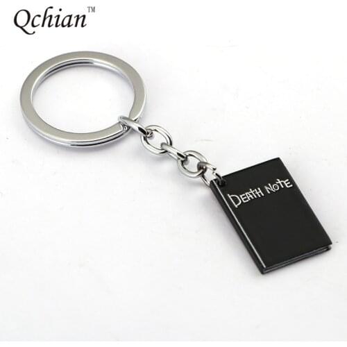 Hot Anime Death Note Keychain for Men gift Death Note Key Chains Black Book