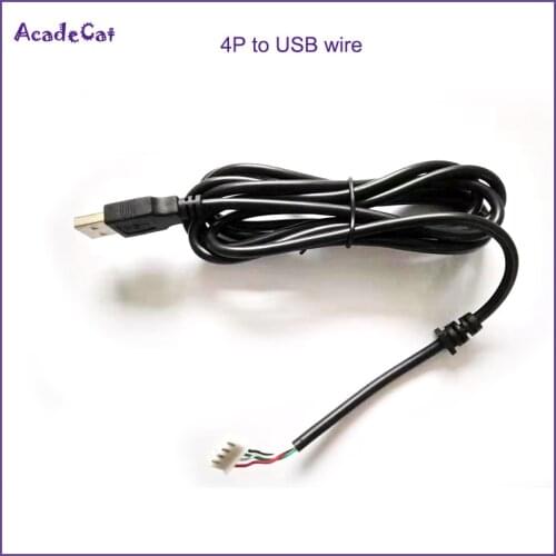 Free shipping XH2.54 4 pin To USB wire cable for Jamma arcade PC/PS2/PS3/XBOX USB Encoder