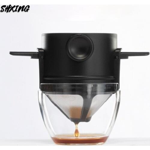 Nordic coffee filter hand-flushed cup delicate encryption funnel tool folding filter-free filter stand bubble