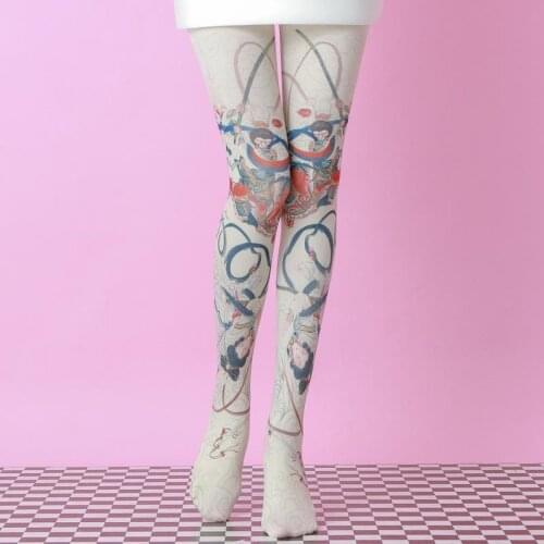 Opera Element Printed Jumpsuit Chinese Thick Running Chick Cn(origin) 140D Thickness Cotton, Dropship