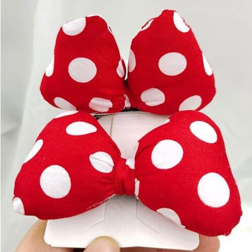 Cute Hair Bands Clip Headwear For Baby Girls Kids Bow Knot Hairpins Red Headband For Birthday Party Accessories