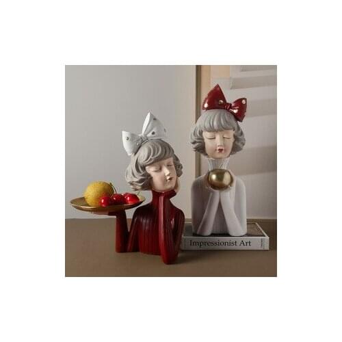 Moden Gorgeous Girl Resin Art Statue Gift Fairy Accessori Fashion Style Sculpture ornaments Home Decoration Tabletop figurines