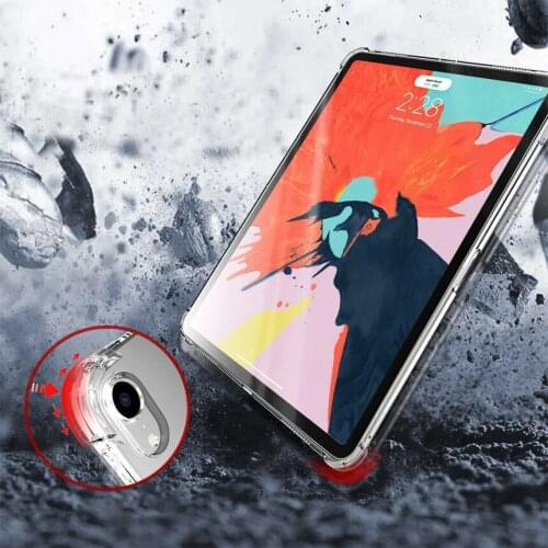 Soft TPU for iPad 2017 2018 9.7 Case Shockproof Anti-Drop Transparent Clear Cover for iPad 9.7 2017 2018 5th 6th Shockproof Case