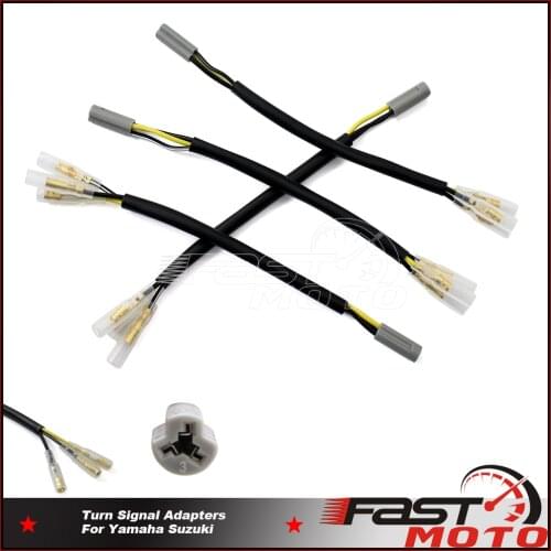 Front Turn Signal OEM Wiring Harness Connectors 2X/4X/8X For Suzuki GSX1300R Hayabusa GSF1200S Bandit DRZ400S GSX R750 SV1000S