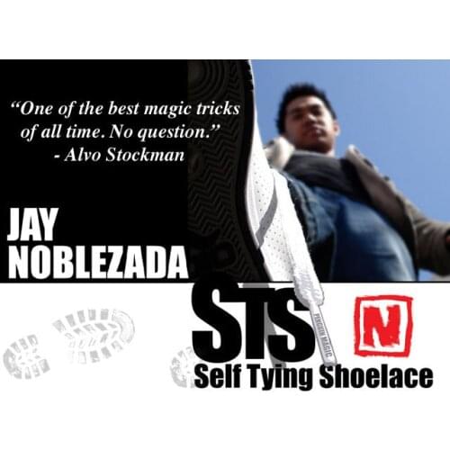 Self Tying Shoelace by Jay Noblezada /close-up street magic trick / wholesale / free shipping as seen on tv