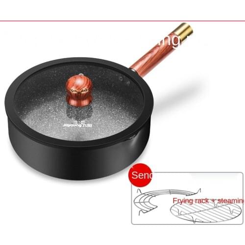 Wukong Pan Non-Stick Pan Household Induction Cooker Gas Stove Applicable Multi-Functional Frying Frying Pan Deep-Fat Fryers
