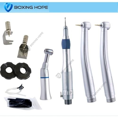 Dental Push Button Low Speed Handpiece 2 Pcs PANA MAX High Speed Handpiece with Ceramic Cartridge Student Handpiece Kit B2/M4