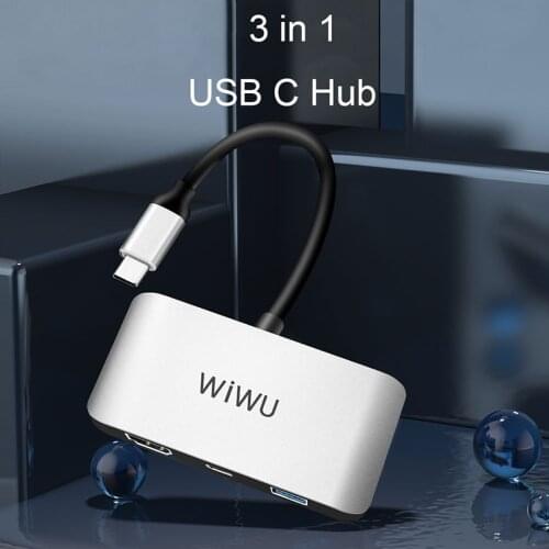 3 in 1 USB C 3.0 HUB For MacBook Pro Air Type C to HDMI-Compatible for iPad Fast Transmission Portable USB Type C Hub Splitter