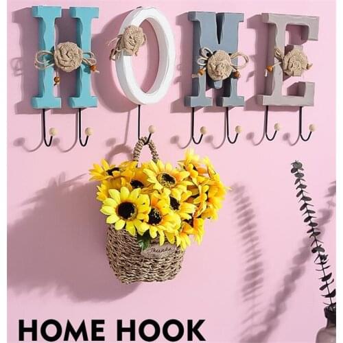 [VIP]HOME LOVE Creative Letter Hook Wall Mount Coat Hat Hooks Entrance Door Rack Hanger Wall Home Decoration