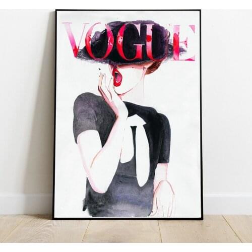 Vogue Canvas Prints Poster And Prints Wall Art Decorative Pictures Wall Pictures Fashion For Living Room Abstract Home Decor