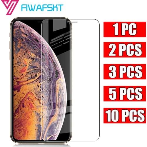 1 2 3 5 10 PCS / Lot Tempered Glass for iPhone 12 Mini X XS 11 Pro Max XR 7 8 SE 2020 New 6 6s Plus 5 5s 4S Screen Protector