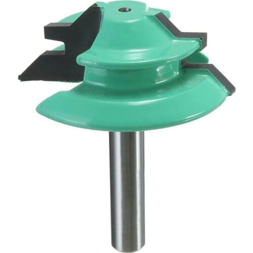 1/4* 1-1 / 2 Woodworking Router Bit Felt-Board Machine Bit 45 Degree Mortise Bit Woodworking Tool Green