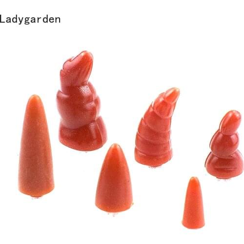 100PCS Snowman Red Nose Craft DIY Doll Nose Plastic Santa Claus Nose for Sewing Crafting Doll Puppet Stuffed Plush Animals