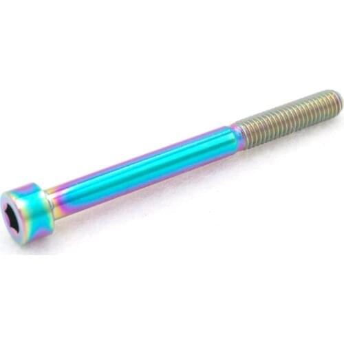 LOT 4 M6 x 65mm Colorful TC4 GR5 Titanium Alloy Allen Hex Screw Column Head Bolts For Bicycle