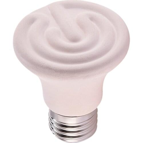 2pcs Pet Heating Lamp 25W 50W 75W 100W E27 Pet Heating Light Ceramic Emitter Heat Light Bulb Pet Brooder Reptile Lamp Heat Lamp