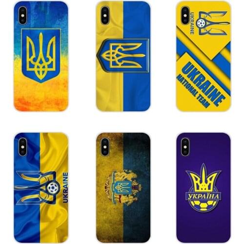Accessories Phone Shell Covers For Apple iPhone X XR XS 11 12Pro MAX 4S 5S 5C SE 2020 6S 7 8 Plus ipod 5 6 Ukraine flag