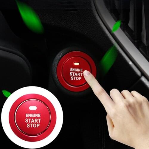 Car Styling Accessories Start Stop Engine Covers Button Stickers Case For Toyota Corolla Camry Rav4 Yaris C HR Prius Rings