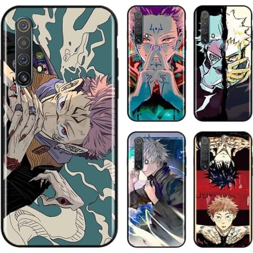 Jujutsu Kaisen Satoru Gojo anime For OPPO Find X3 X2 K5 K3 R17 R15 R9S F19 F15 F11 F9 F7 F5 Neo lite Pro Black Soft Phone Case