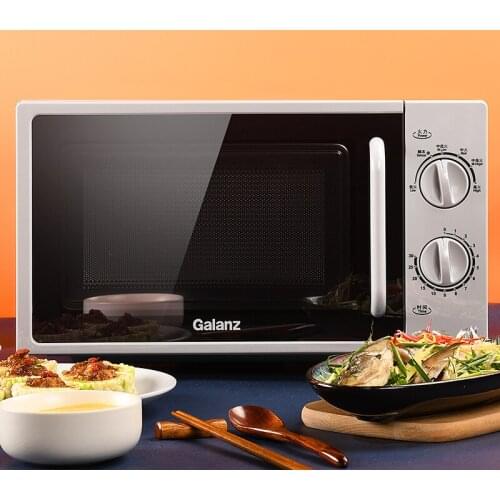 Household mini microwave oven flat mechanical knob microwave oven 20 liter large capacity 6-gear fire control