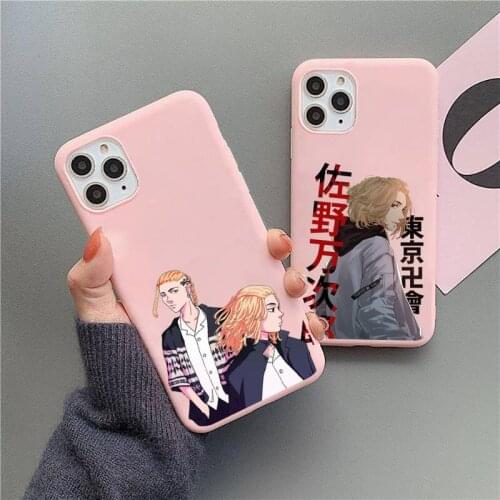 Tokyo Revengers Mikey Japan anime Phone Case Candy Color for iPhone 6 7 8 11 12 s mini pro X XS XR MAX Plus