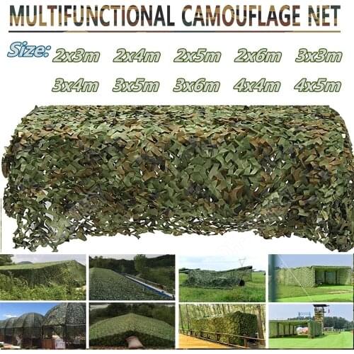 Camouflage Nets Military Army Training Tent Shade Outdoor Camping Hunting Shelter Hide Netting Car Covers Garden Bar Decoration