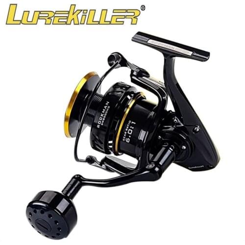 LUREKILLER JAPAN MADE FULL METAL SPINNING REEL POPPING REEL JIGGING REEL HIGH SPEED 6.0:1 ROCKMAN SW8000HG