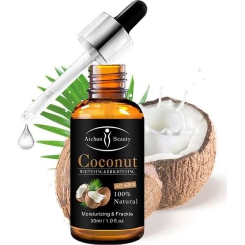 Coconut Facial Essence Brighten Complexion Moisturizing Repairing Face Serum Organic Anti-Aging Serum for Face Eye Treatment