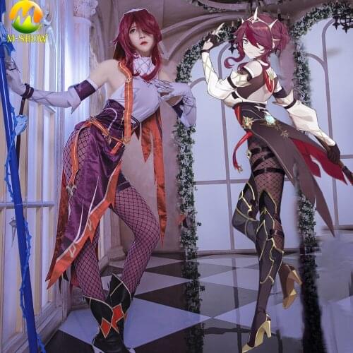 Genshin Impact Rosaria Cosplay Costume Game Suit Sexy Uniforms Halloween Party Outfits for Adult Women Any Size