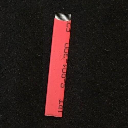 150pcs 0.20mm 12 14 16 18mm Laminas Agulhas Tebori Microblading needles Permanent MakeupTattoo Permanent Makeup Manual Eyebrow