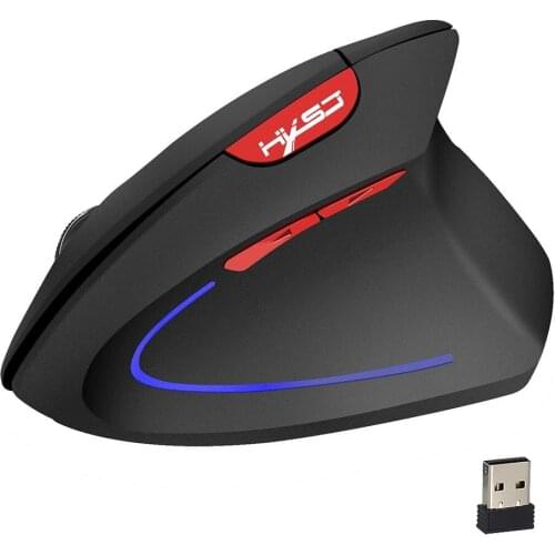 Computer Wireless Ergonomic Mouse Vertical Chargeable 2.4GHz 2400DPI PC Laptop USB Wireless Gaming Mouse Laptop