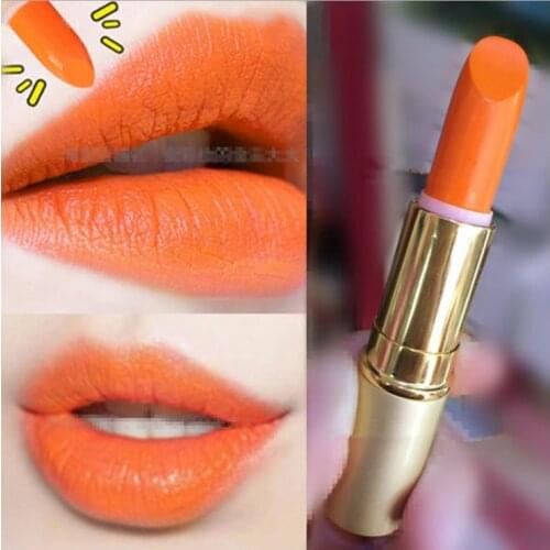 Orange lipstick fan salmon milk orange