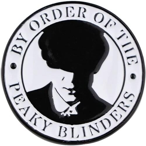 PF596 Dongmanli Peaky Blinders Enamel Pins Brooches Woman Men Backpack Bags Badge Fashion Lapel Jewelry Friends Birthday Gifts