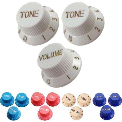 Guitar Speed Control Knobs 1 Volume 2 Tone for Stratocaster ST SQ Electric Guitars