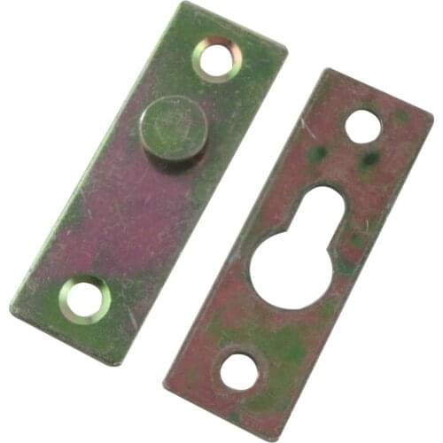 4pcs 59x20mm Cold Rolled Steel 1.7mm Thickness Connector Bracket for Bed Furniture