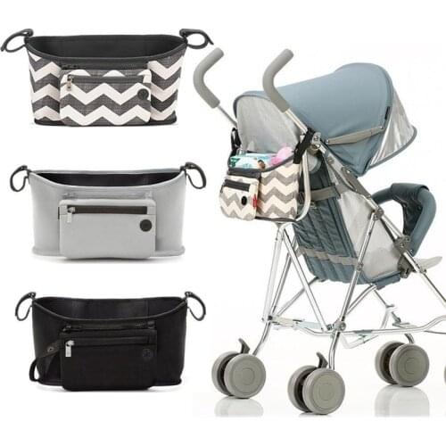Stroller Storage Bag Stroller Organizer Bottle Cup Organize Bag Cart Pram Strollers Organizer Hanging Bags Accessories