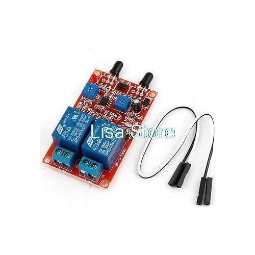 LED Indicator Potentiometer 2 Channel Flame Detect Sensor Relay Module