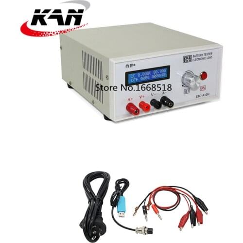 Battery Capacity Charge Discharge Tester 30V 5-10A 150W Electronic Load Mobile Power Head Test Online Computer Software EBC-A10H