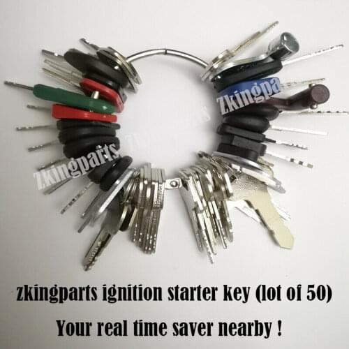 New 50 Universal Starter Key Plant Key Ignition Starter Key Heavy Equipment