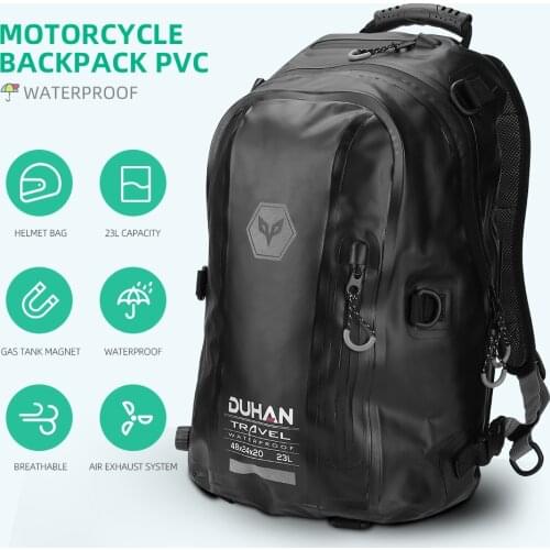 KEMiMOTO Waterproof Handbag Backpack Motorcycle Tail Bags Kit Travel Bag Motorbike Sport Luggage Rear Seat Rider Bag Pack