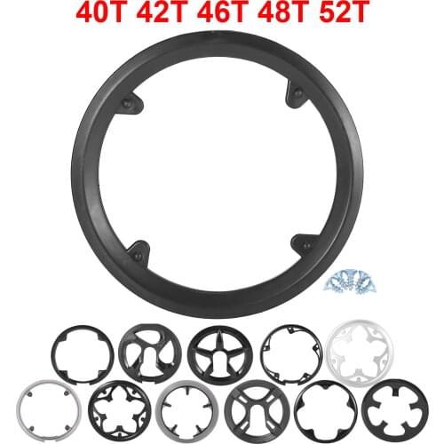 Uxcell Bicycle Crankset Crank Chain Wheel Guard Protector Sprock Ring Cover Protection 40T42T 46T 48T 52T4/5 Holes