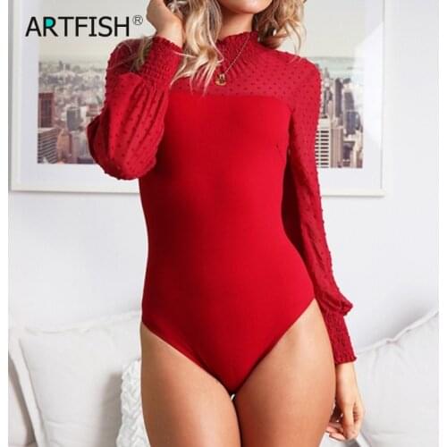 Feminino 2020 Women Rompers Autumn Body Lace Playsuit Bodycon Hollow Out Overalls Long Sleeve Patchwork Sexy Bodysuit M0038