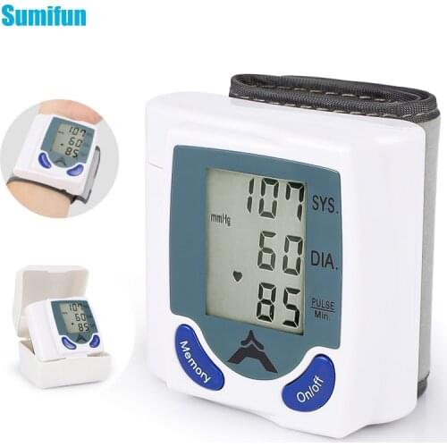 Automatic Wrist Smart Digital Blood Pressure Monitor Sphygmomanometer Medical Machine Measure Pulse Rate Fitness Measurement