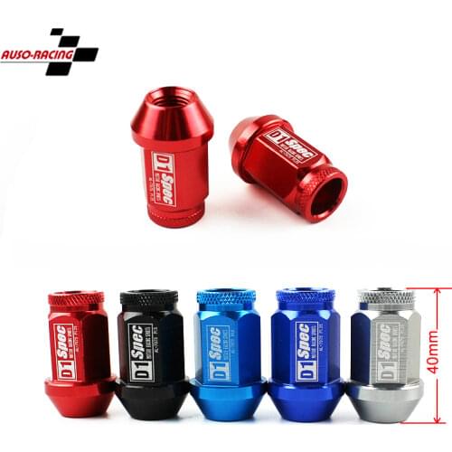 D1 Spec-20 PCS/Set 40MM M12X1.5 D1-SPEC JDM WHEEL LUG NUT FOR HONDA ACURA CIVIC INTEGRA NEW(P:1.5 L:40MM)