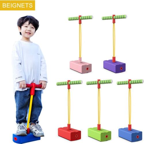Kids Sports Games Toy Pogo Stick Jumper Indoor Outdoor Playset Frog Jump Pole For Boy Girl Fun Fitness Equipment Sensory Toys
