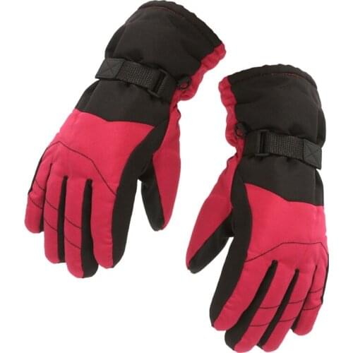 Kids Child Winter Thicken Warm Mountain Snowboard Ski Gloves Windproof Mittens Q1FE