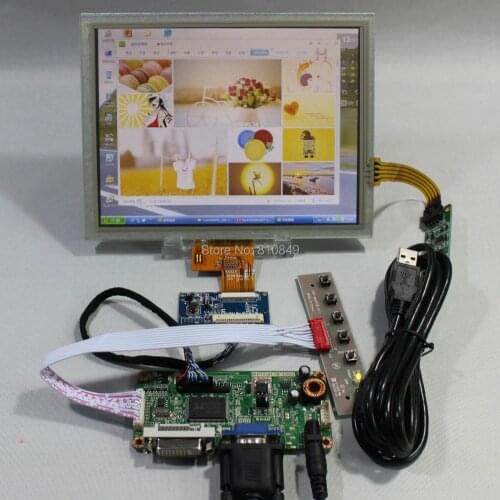 DVI VGA LCD Controller Board RT2281+8inch EJ080NA-04C 1024x768 LCD+Touch Panel