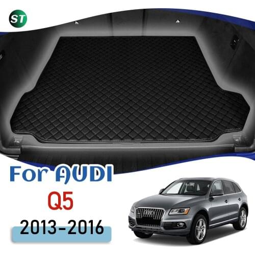 For Audi Q5 2013-2016 Custom Leather Car Trunk Mats Rear Trunk Floor Mat Tray Carpet Cargo Liner Accessories