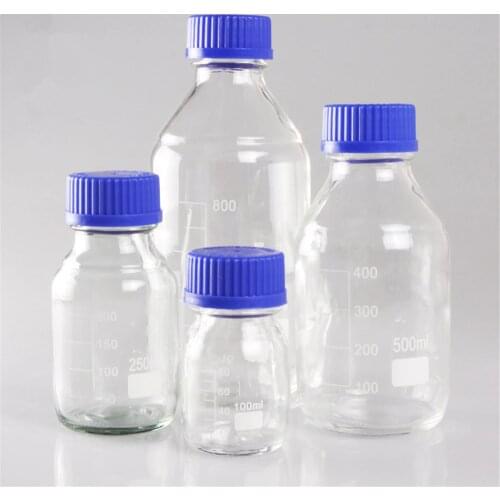 Reagent Bottle Sets Boro 3.3 Lab Glassware Borosilicate GL45 Orange Screw Cap