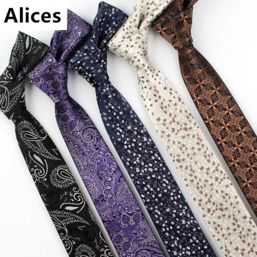 New Design Luxury Paisley Neckties Classic Polyester 6cm Gravata Vintage Pattern Tie Classic Business Casual Ties