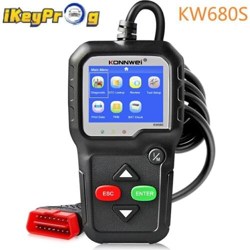 OBD2 Scanner OBD 2 Car Diagnostic Auto Diagnostic Tool KONNWEI KW680S Russian Language Car Scanner Tools Diagnostic Scanner